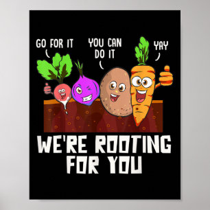 Motivational Test Day Funny Vegetables Gift For Te Poster