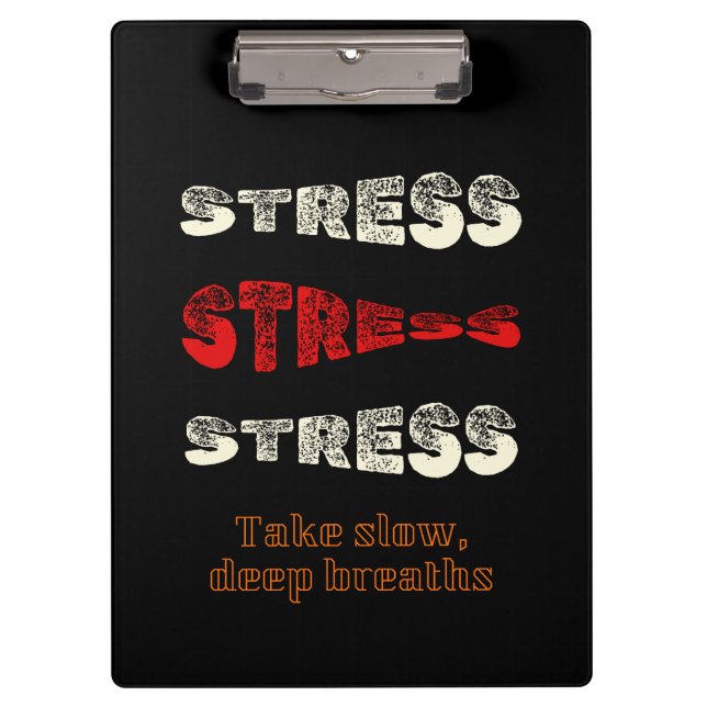 Motivational text design clipboard (Front)