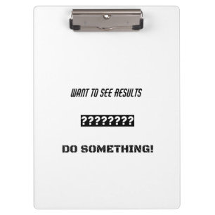 Motivational text design clipboard
