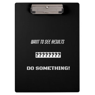 Motivational text design clipboard