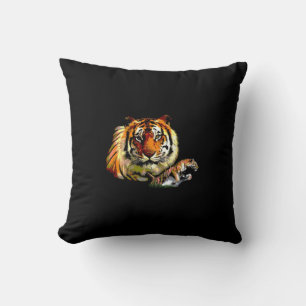 Motivational Tiger Face Cushion