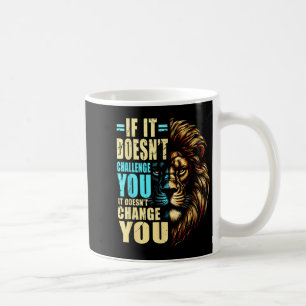 Motivational Training Workout Fitness Quotes Lion Coffee Mug