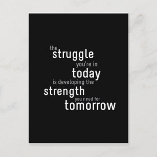 Motivational Typographic Postcard