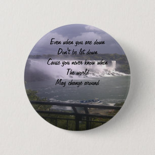 motivational upliftment 6 cm round badge