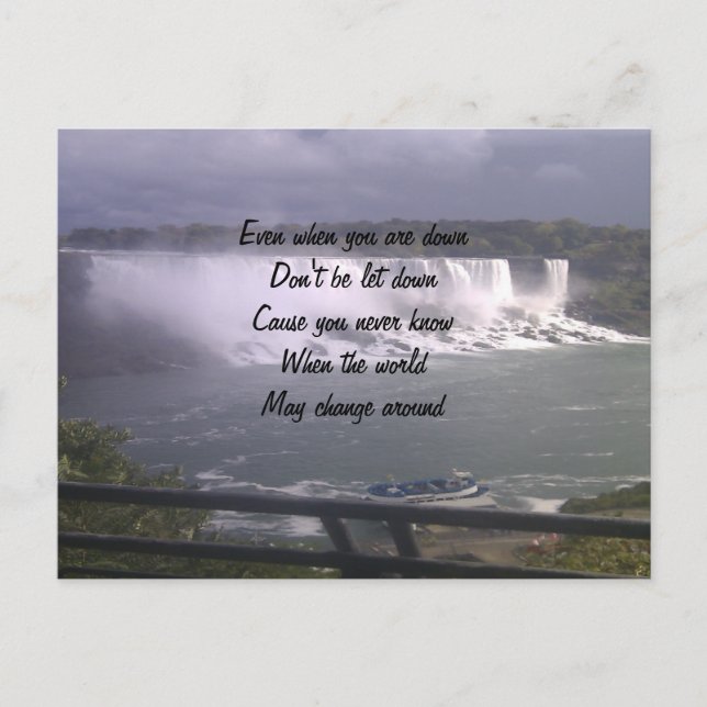 motivational upliftment postcard (Front)