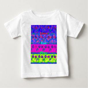 Motivational Vibrant "Eat Love & Play" Art Print Baby T-Shirt