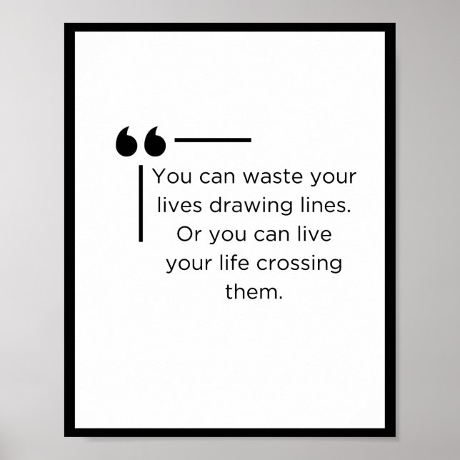 motivational wall art, inspirational quote poster (Front)