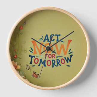 Motivational wall Clock