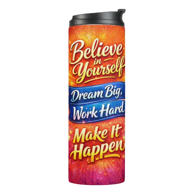 Motivational Water Bottle with Positive Quotes (Rotated Left)