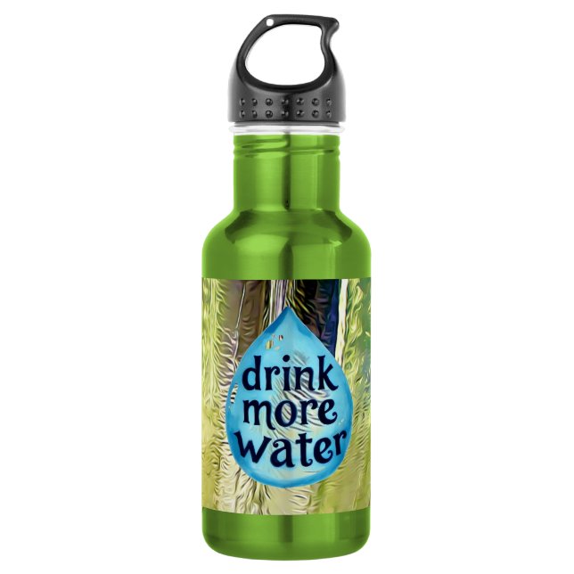Motivational water design 532 ml water bottle (Front)