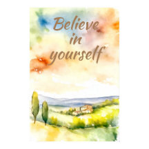 Motivational Watercolor Wall Art Landscape Poster