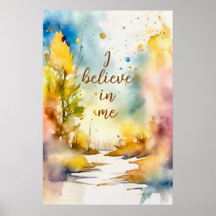 Motivational Watercolor Wall Art Poster 16