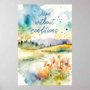 Motivational Watercolor Wall Art Poster 17