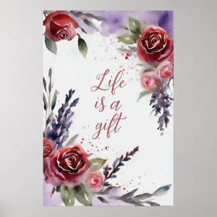 Motivational Watercolor Wall Art Poster 23