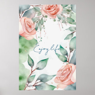 Motivational Watercolor Wall Art Poster 62