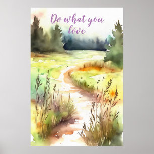 Motivational Watercolor Wall Art Poster 67