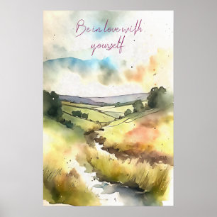 Motivational Watercolor Wall Art Poster 92