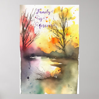 Motivational Watercolor Wall Art Poster 96
