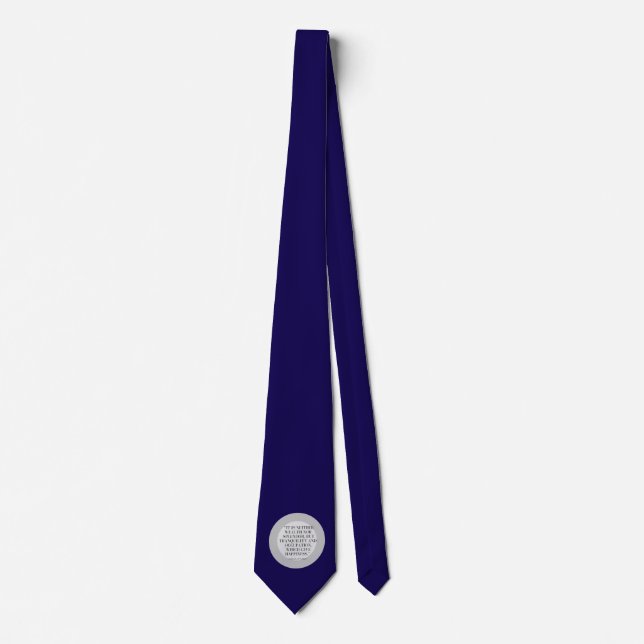 Motivational Wealth and Happiness Quote Tie (Front)