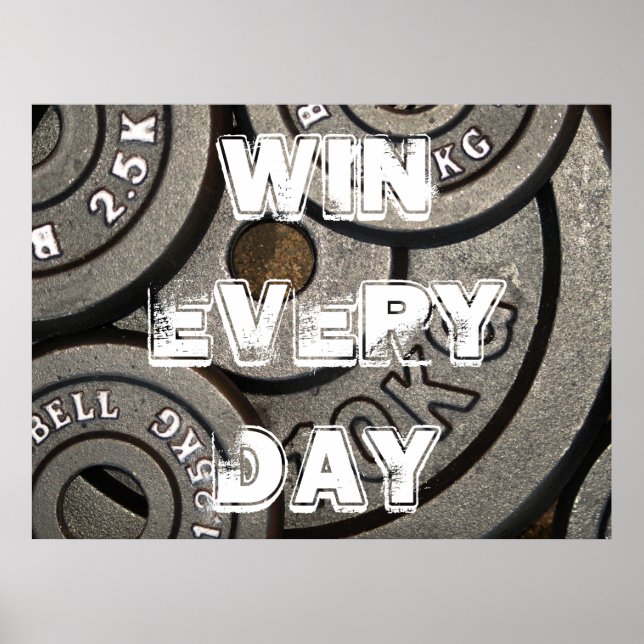 Motivational Weight Lifting and Training Poster (Front)