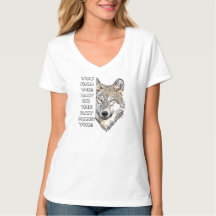 Motivational Wolf Quote T-Shirt - You Run the Day
