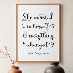 Motivational Women Quote Girl Power  Poster