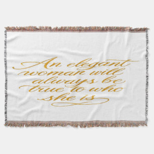 Motivational Women's Quote Blanket