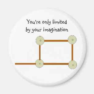 Motivational Wooden Building Blocks Magnet