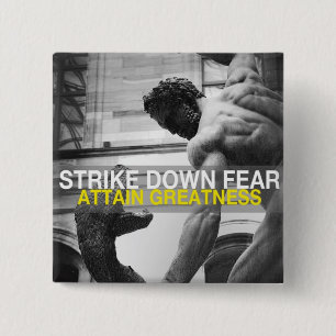 Motivational Words 15 Cm Square Badge