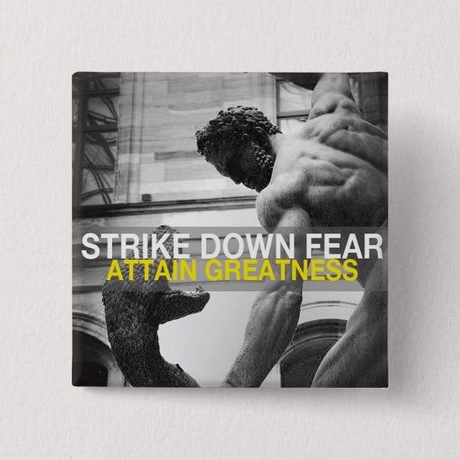 Motivational Words 15 Cm Square Badge (Front)