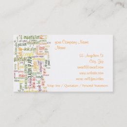 Motivational Words #2 Business Card