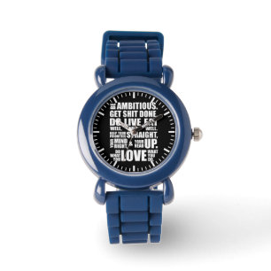 Motivational Words - Be Ambitious Watch