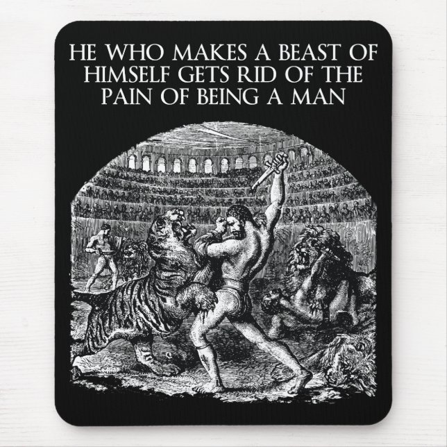 Motivational Words - BEAST Mouse Pad (Front)