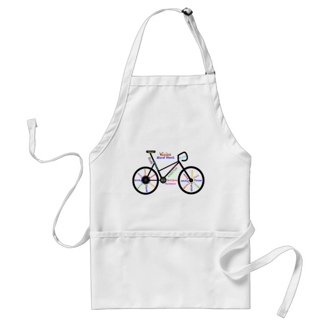 Motivational Words, Biking, Cycling, Bike Standard Apron (Front)