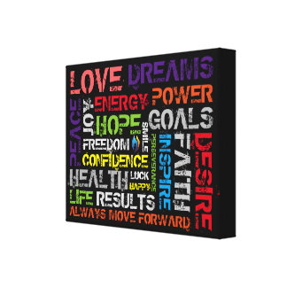 Motivational Wrapped Canvas Prints | Zazzle.com.au