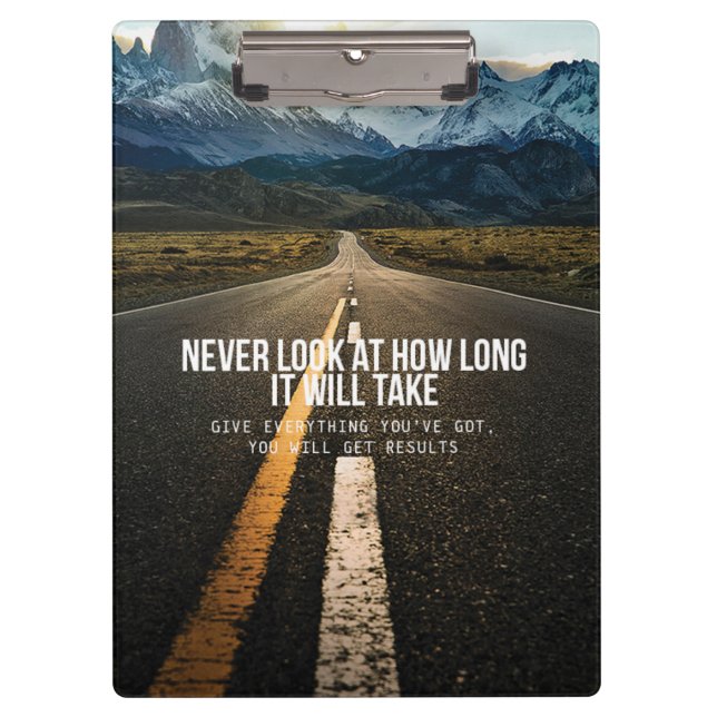 Motivational Words Clipboard (Front)