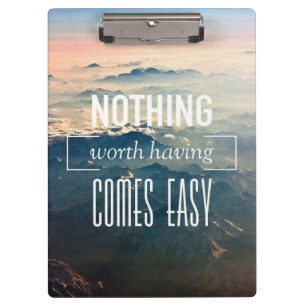 Motivational Words Clipboard