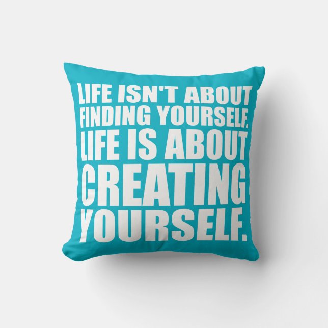 Motivational Words - Create Yourself Cushion (Front)