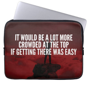 Motivational Words - Getting To The Top Laptop Sleeve
