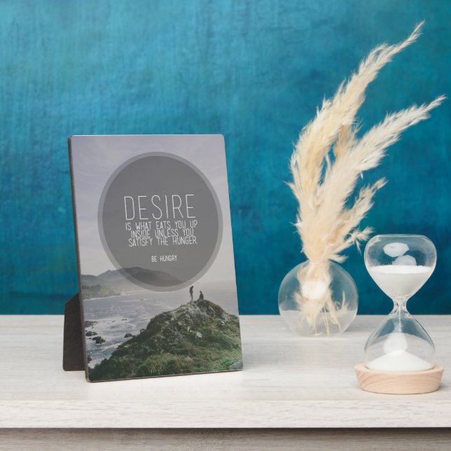 Motivational Words - Hungry Plaque (Side)