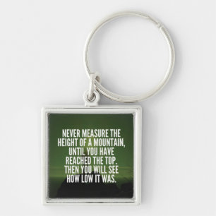 Motivational Words - Mountain Key Ring