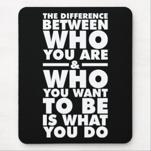 Motivational Words Mouse Pad