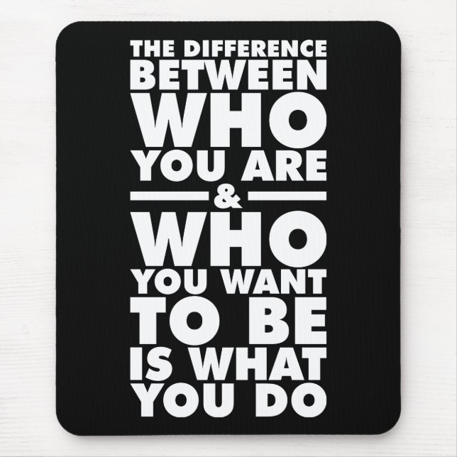 Motivational Words Mouse Pad (Front)