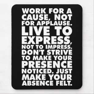 Motivational Words Mouse Pad