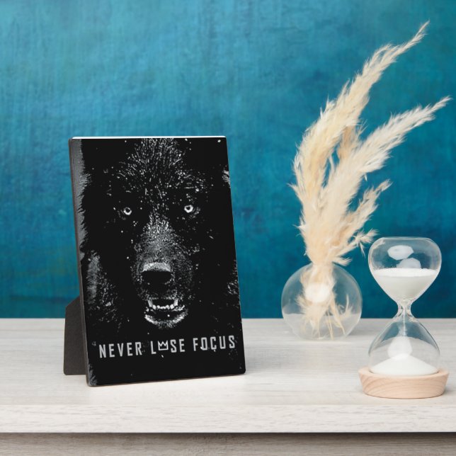 Motivational Words - Never Lose Focus Plaque (Side)