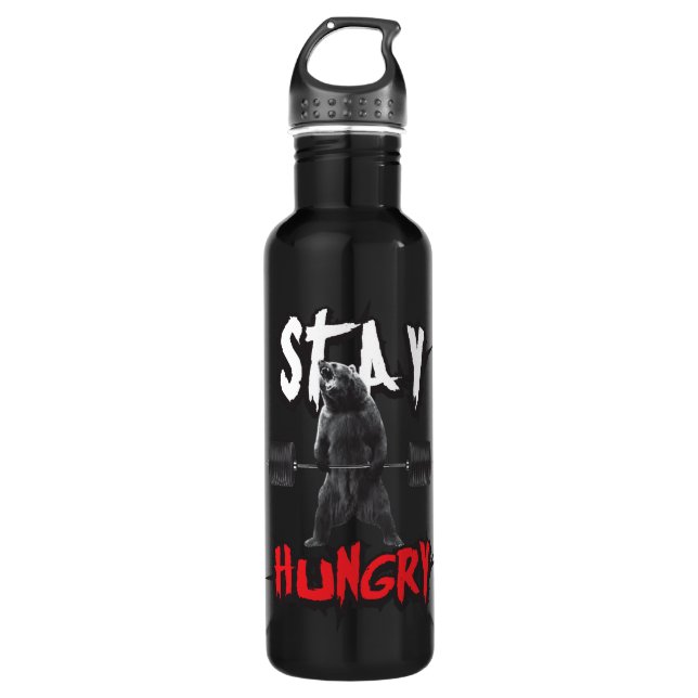 Motivational Words - Stay Hungry 710 Ml Water Bottle (Front)