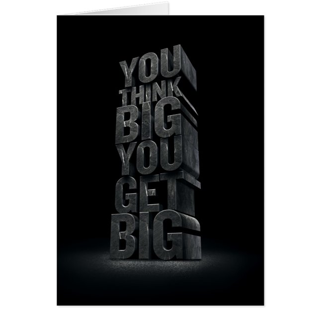 Motivational Words - Think Big, Get Big (Front)