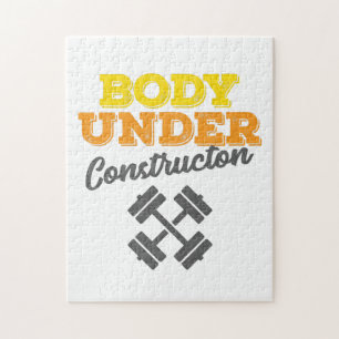 Motivational Workout Body Under Construction Jigsaw Puzzle