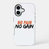 Motivational Workout iphone case (No pain No gain)