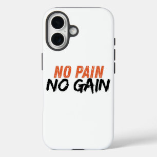 Motivational Workout iphone case (No pain No gain)
